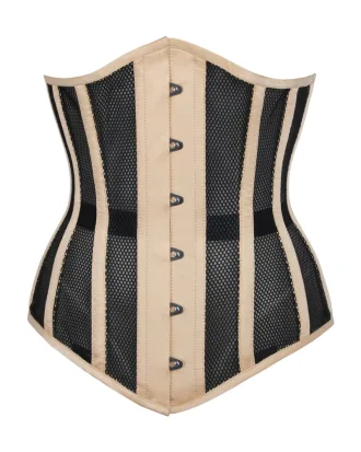 Beige Mesh Underbust Corset