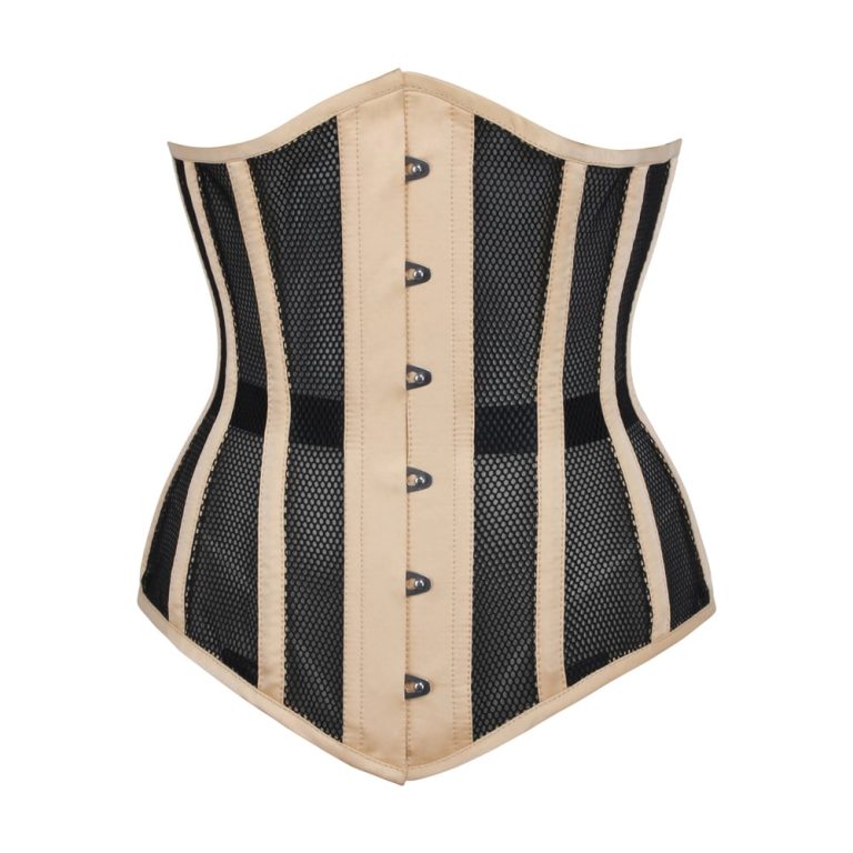 Beige Mesh Underbust Corset