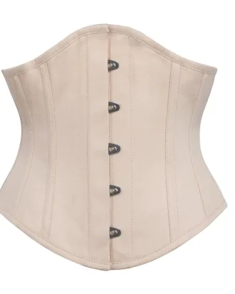 Beige Underbust Cotton Corset