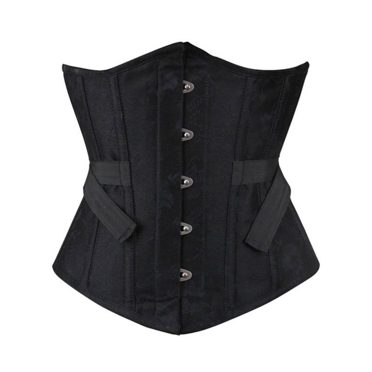 Black Brocade Underbust Corset