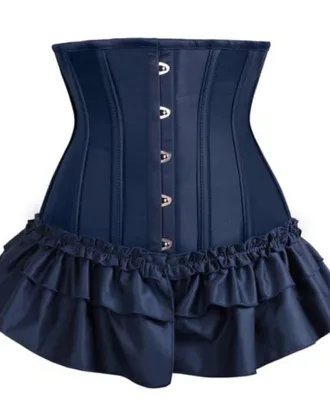 Blue Stylish Underbust Corset