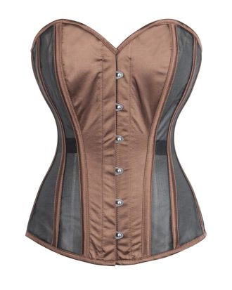 Brown And Black Overbust Corset