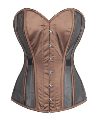 Brown And Black Overbust Corset