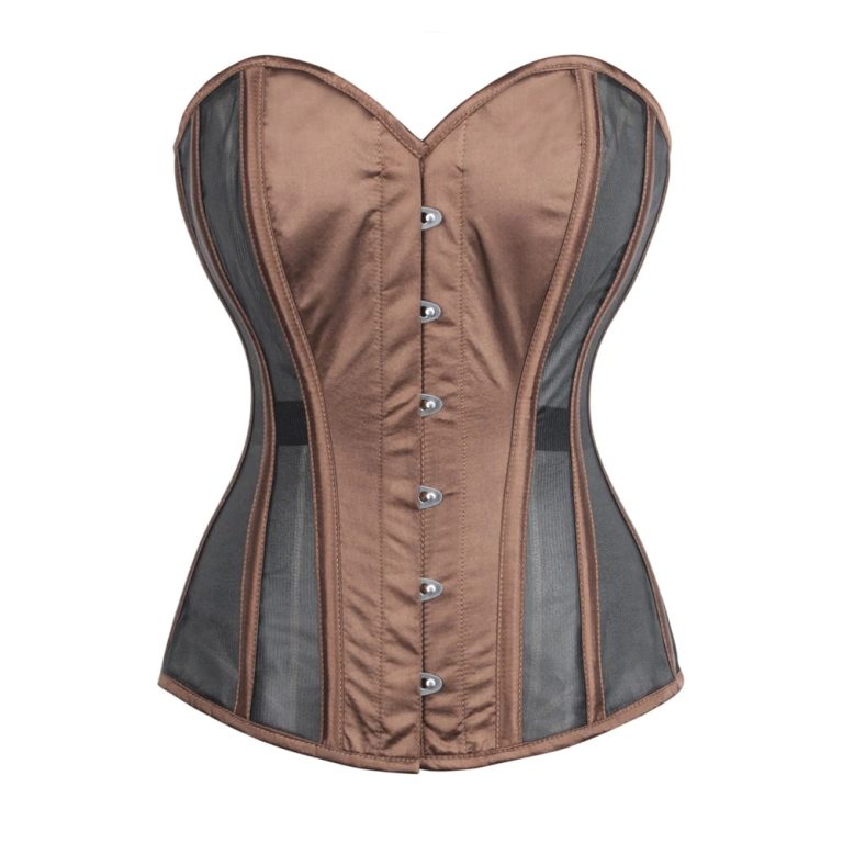 Brown And Black Overbust Corset