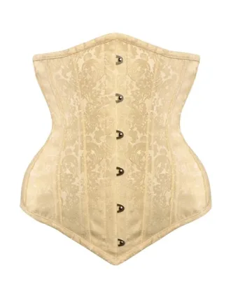 Cream Brocade Underbust Corset