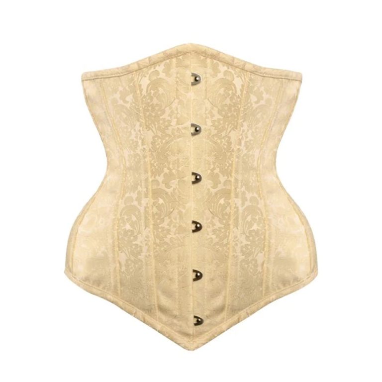 Cream Brocade Underbust Corset