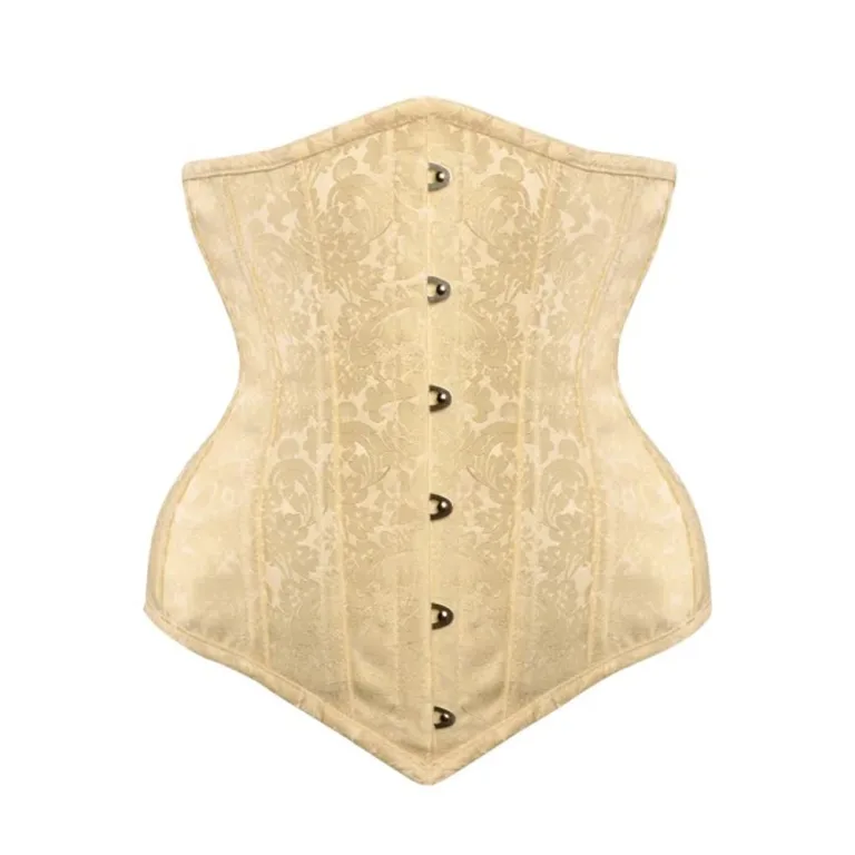 Cream Brocade Underbust Corset