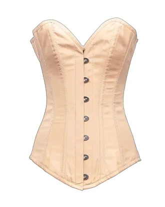 Cream Satin Overbust Corset