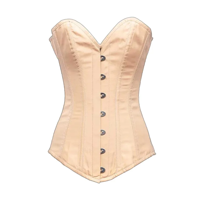 Cream Satin Overbust Corset