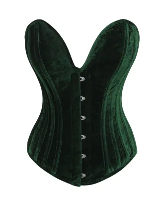 Dark Green Velvet Corset