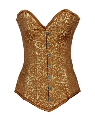 Gold Brocade Overbust