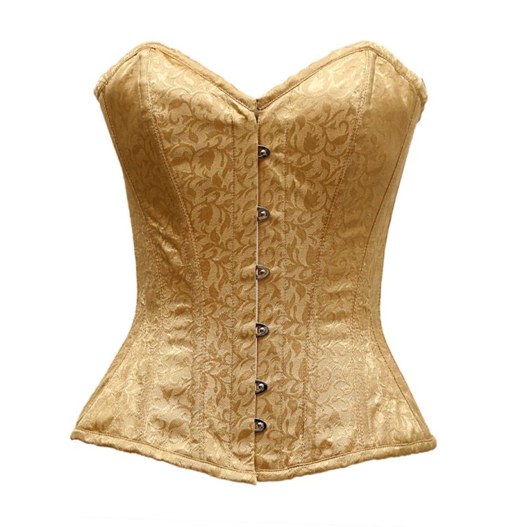 Gold Brocade Overbust Corset