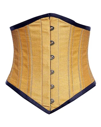 Gold Cotton Underbust Corset