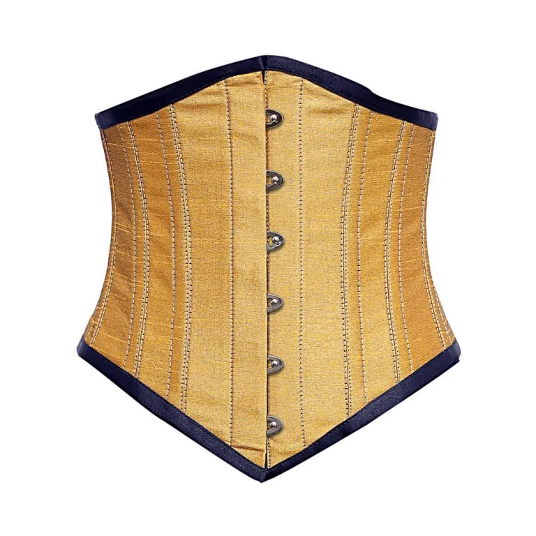 Gold Cotton Underbust Corset