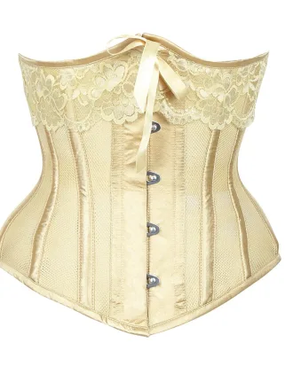 Gold Mesh Underbust Corset