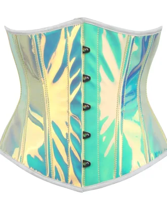 Gold PVC Underbust Corset