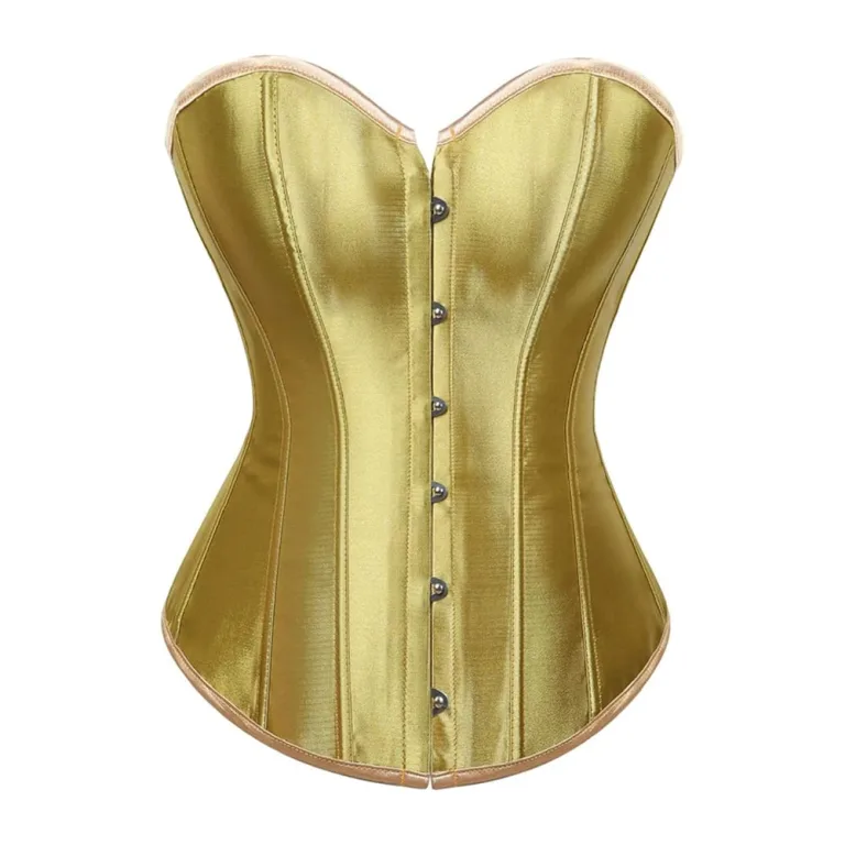 Gold Satin Overbust Corset