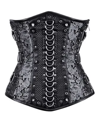 Gothic Black And Grey Corset