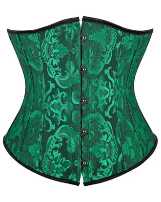 Green Underbust Brocade Corset