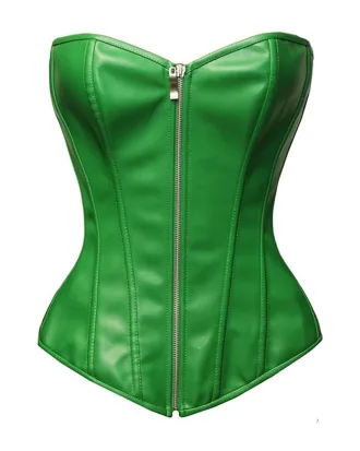 Green Leather Corset