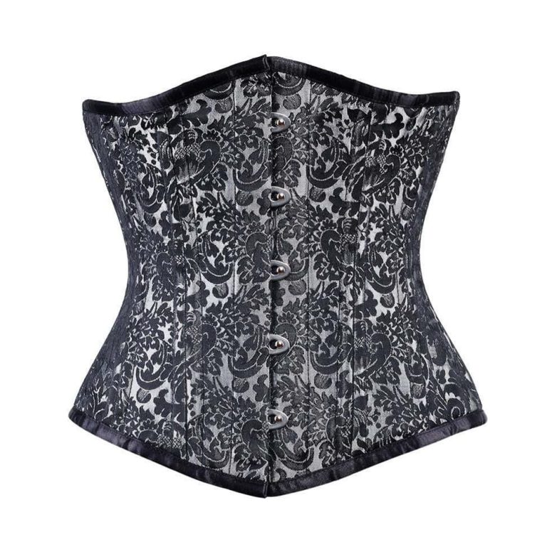 Grey Brocade Corset