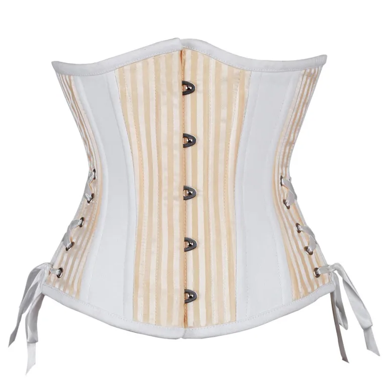 Ivory And White Satin Corset