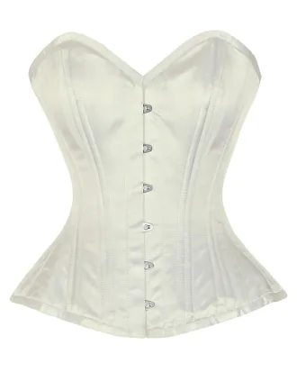 Ivory Satin Overbust Corset