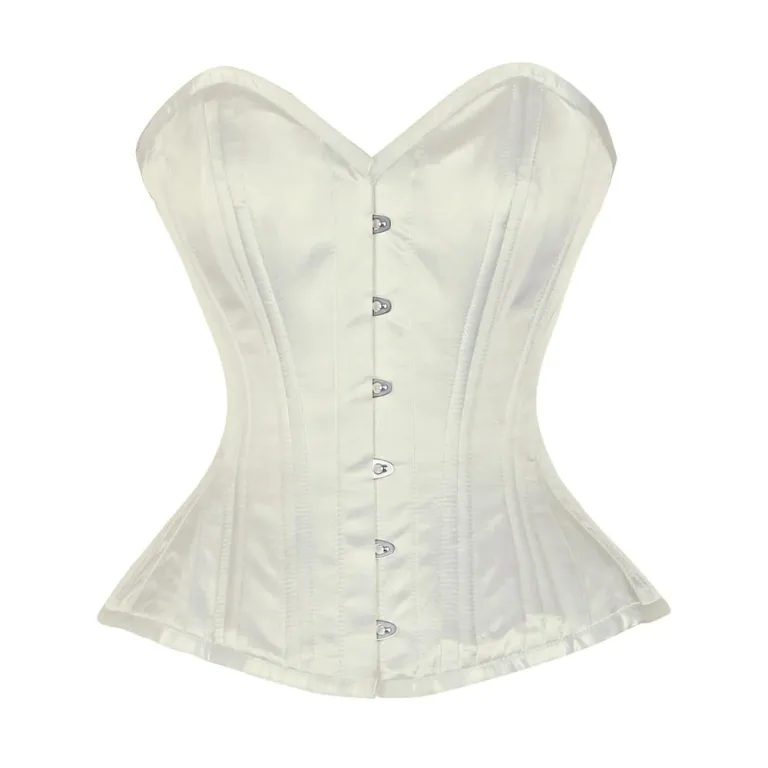 Ivory Satin Overbust Corset