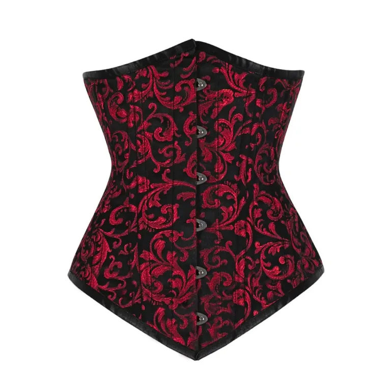 Maroon Brocade Corset