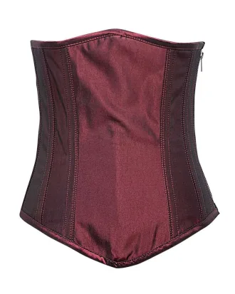 Maroon Zipper Corset