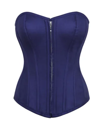 Navy Blue Overbust Corset