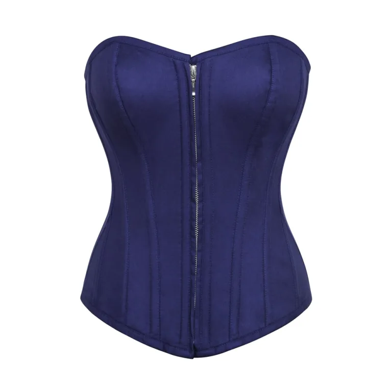 Navy Blue Overbust Corset