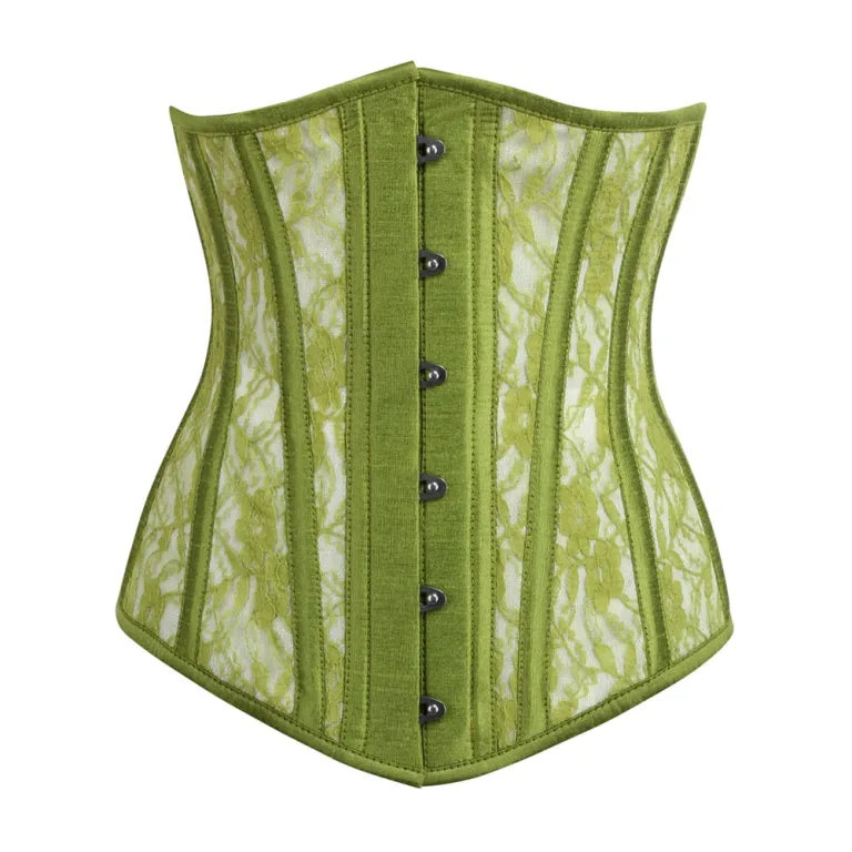 Olive Green Mesh Corset