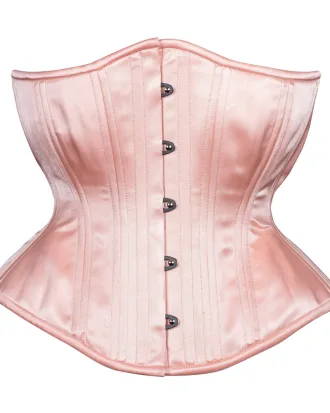 Peach Satin Underbust Corset