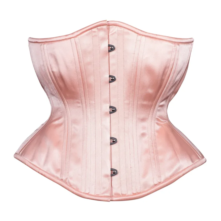 Peach Satin Underbust Corset