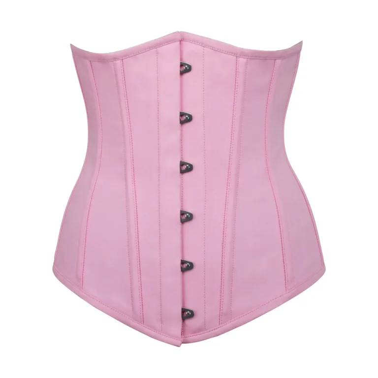 Pink Cotton Underbust Corset