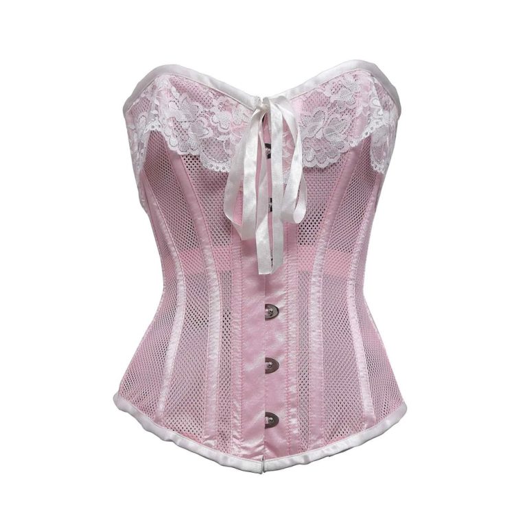 Pink Mesh Corset Top