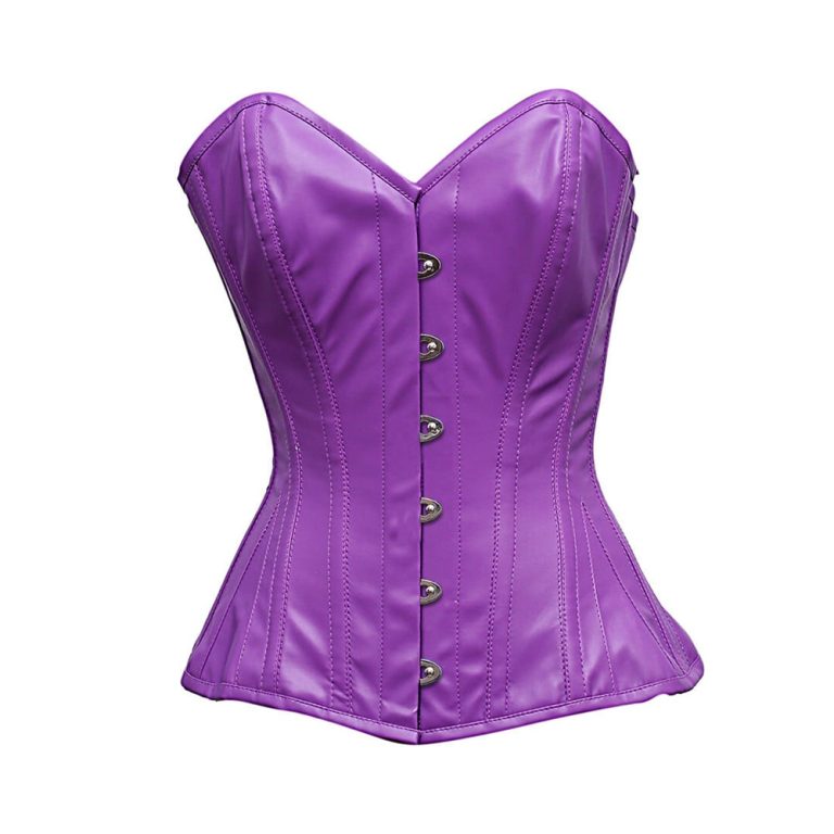 Purple Leather Corset