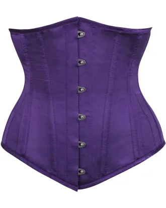 Purple Satin Underbust Corset