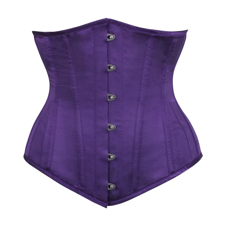 Purple Satin Underbust Corset