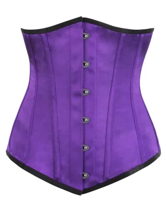 Purple Stylish Satin Corset