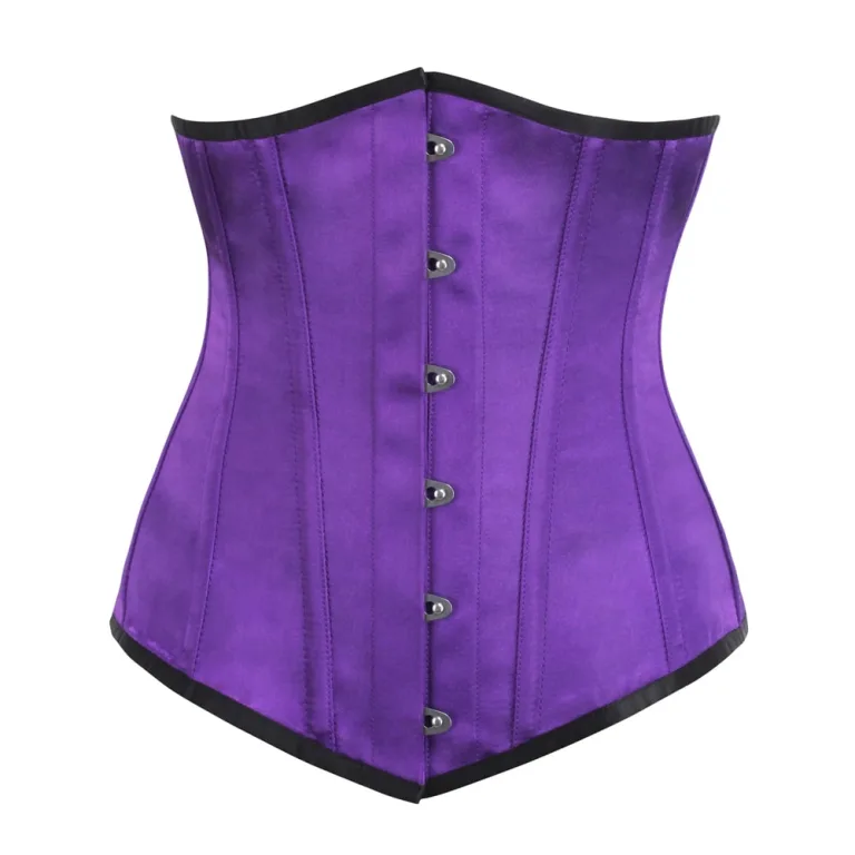 Purple Stylish Satin Corset