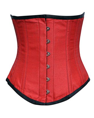 Red And Black Underbust Corset