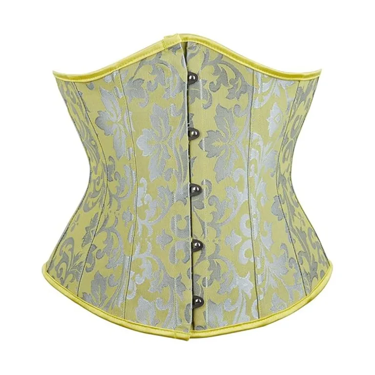 Yellow Brocade Underbust Corset