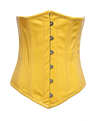 Yellow Overbust Steel Bond Corset