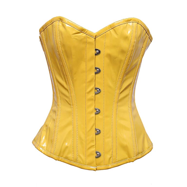 Yellow PVC Overbust Corset