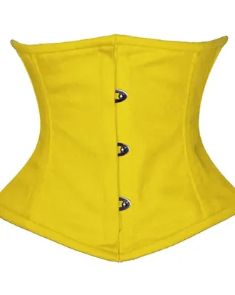 Yellow Underbust Cotton Corset