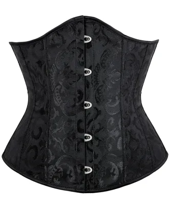 brocade underbust corset