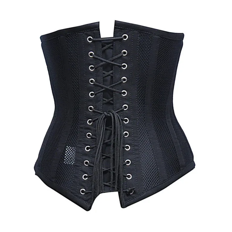 longline mesh underbust corset back