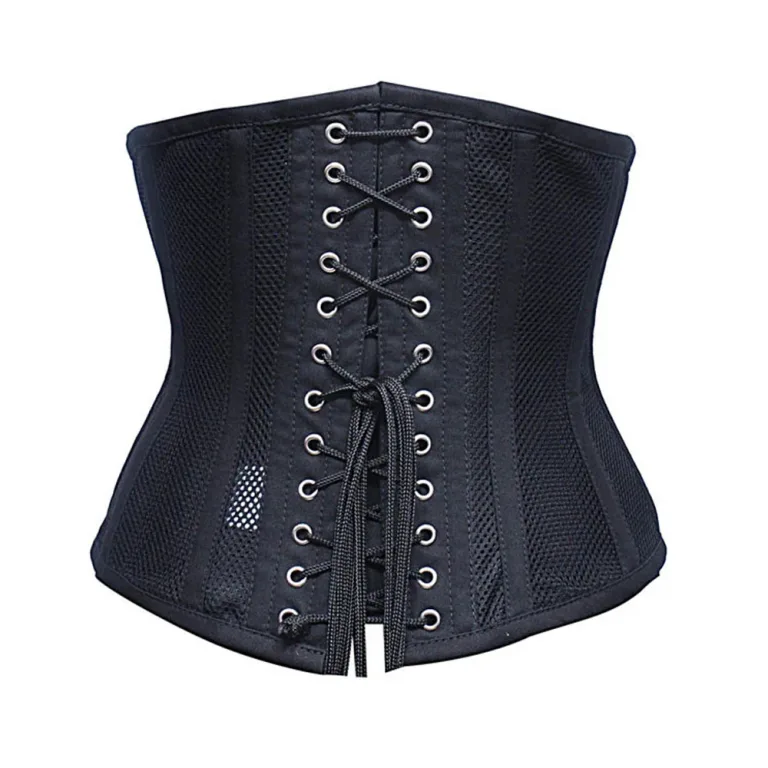 Mesh Underbust Corset Women back